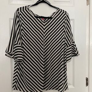 Vince Camino B/W Striped Top NWT